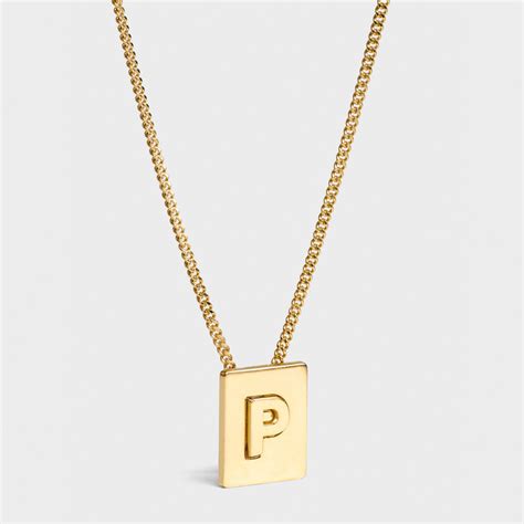 celine alphabet pendant p|celine alphabet.